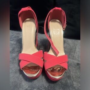 Charlotte Russe Heels Pink and gold heels - 7